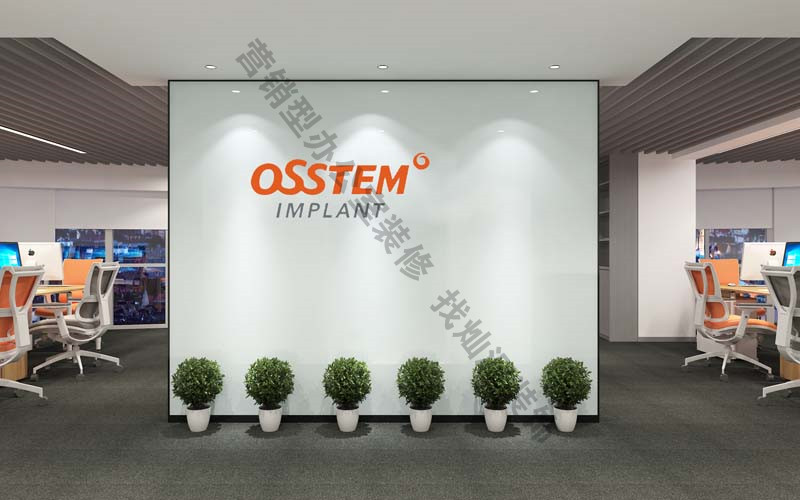 南宁办公室装修效果图之形象墙&mdash;利来w66最给利装饰