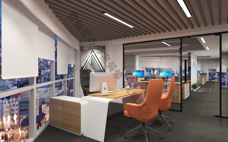 南宁办公室装修效果图之经理室&mdash;利来w66最给利装饰