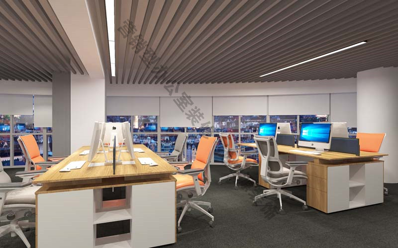 南宁办公室装修效果图之公共办公区&mdash;利来w66最给利装饰