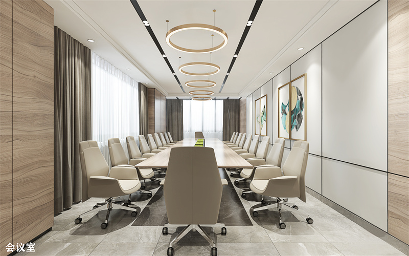 广西荣基医疗机械有限公司办公室设计装修工程效果图