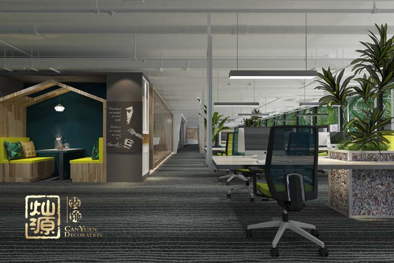 办公区域装修效果图