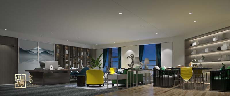 办公室装修实景案例效果图