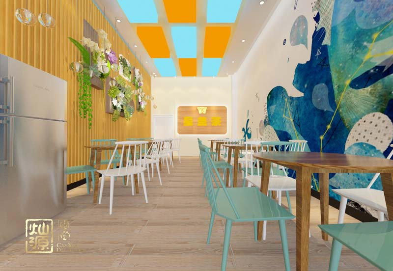 南宁奶茶店装修