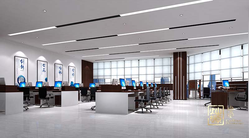 市场部办公室装修效果图