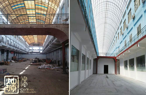 钢结构厂房保养前后