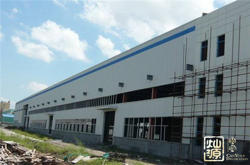 钢结构厂房正面