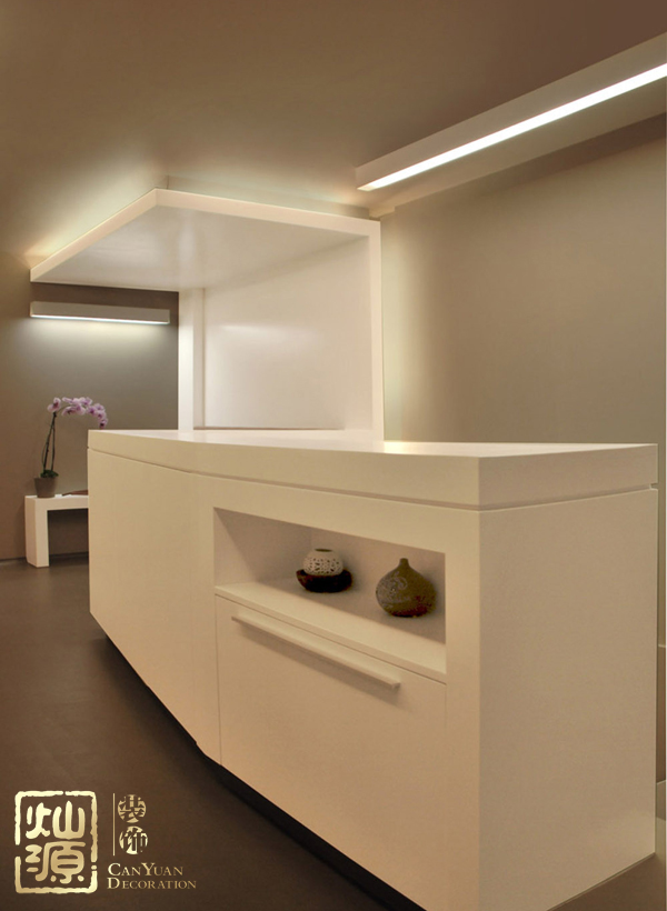 美容店设计装修效果图之前台接待区