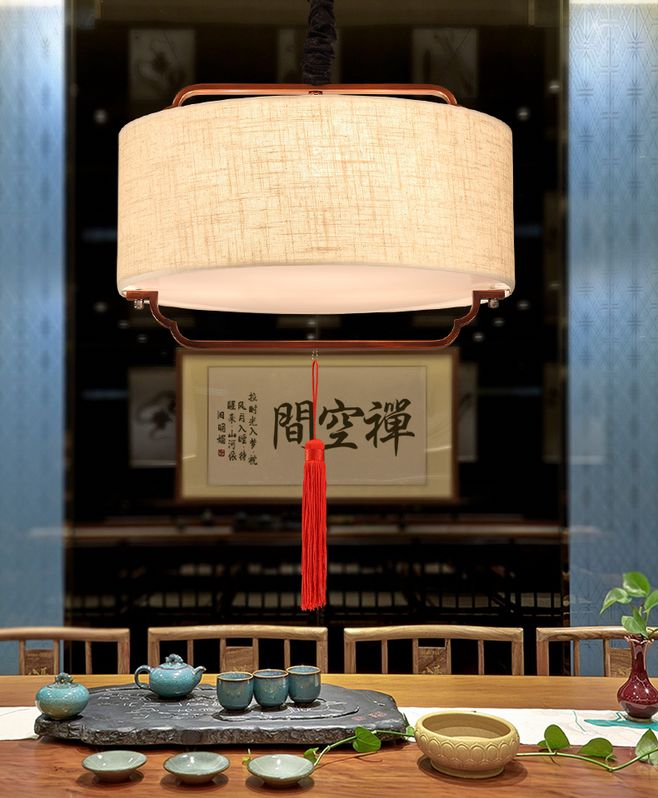 中式的办公室装修中，这灯饰装修真的太好看了