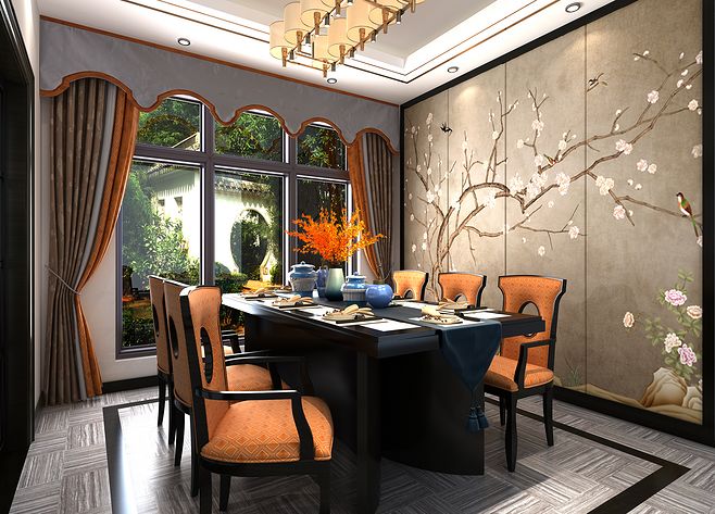 中式餐厅设计重点，每个人都喜欢的古典而优雅