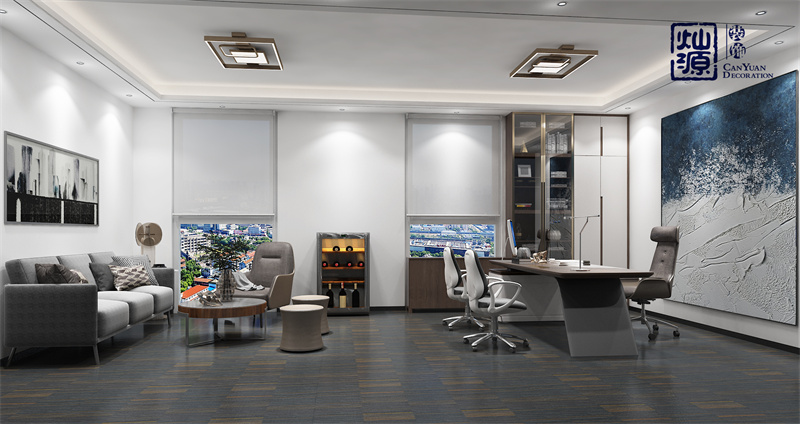 办公室装修灯光设计效果图
