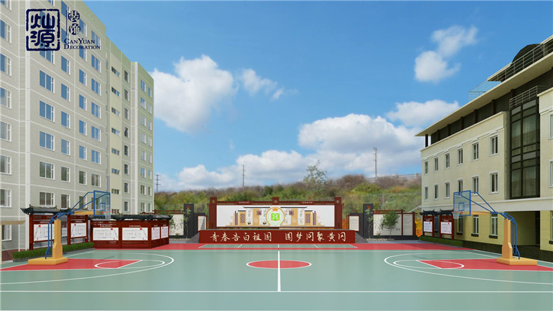 中学生食堂装饰设计效果图