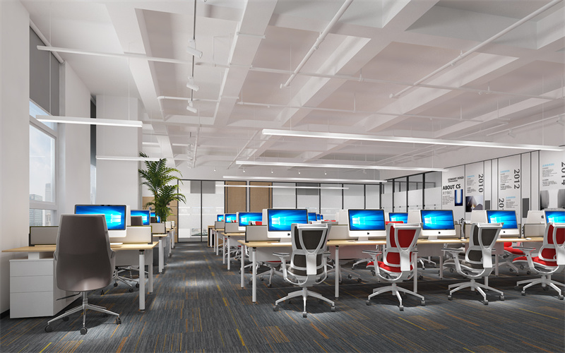 南宁办公室装修效果之公共办公区