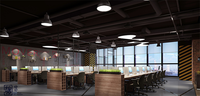 南宁游戏公司办公室设计效果图