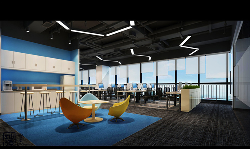 南宁游戏公司办公室设计效果图