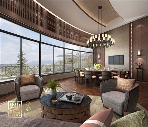 天沐中式餐厅装修案例赏析-利来w66最给利装饰