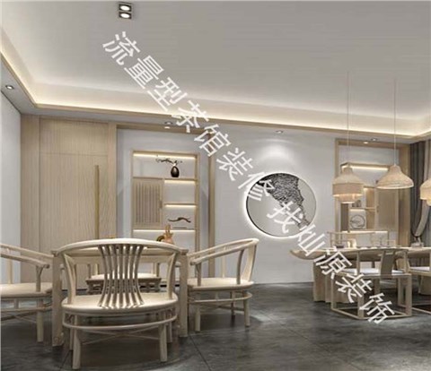 南宁海浪湾东方禅意茶馆会所设计装修案例-利来w66最给利装饰