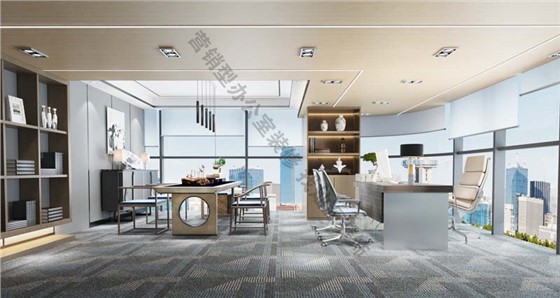设计公司办公室装修案例效果图-董事长室
