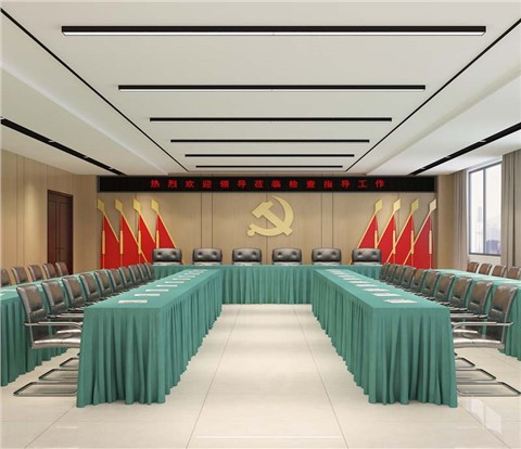 “特色定制、简约大气”——中建西部南宁会议室餐厅设计装修案例-利来w66最给利装饰