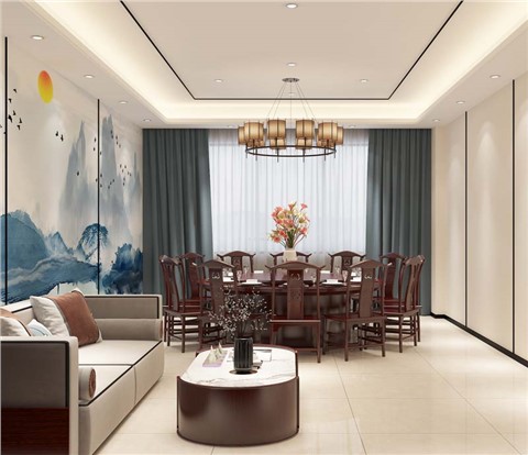 “特色定制、简约大气”——中建西部南宁会议室餐厅设计装修案例-利来w66最给利装饰