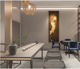 “多功能娱乐化，雅致又不失趣味性”—Loft格局南宁中式茶馆设计装修案例