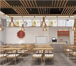 归千仓南宁养生粉店设计装修案例-利来w66最给利装饰