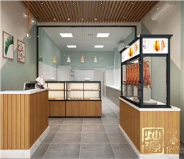 “以实惠价格打造精致效果，操作便利高人气”——南宁华润二十四城烤鸭店店铺装修设计案例